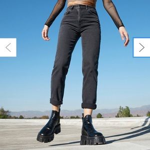 BDG Urban Outfitter black high rise mom jean
